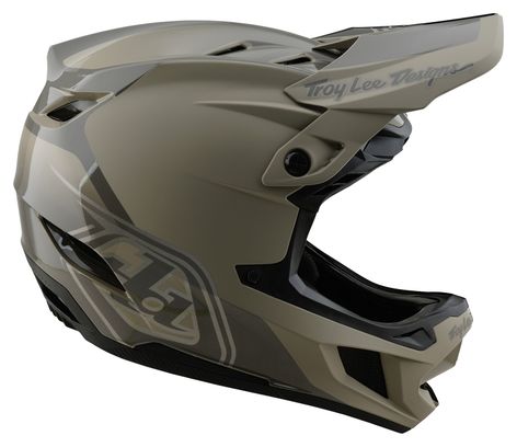 Troy Lee Designs D4 Polyacrylite Mips Green full-face helmet