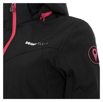 Veste Softshell Femme Amalon Noir/fuchsia