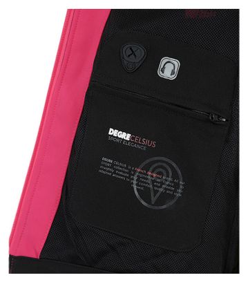 Veste Softshell Femme Amalon Noir/fuchsia