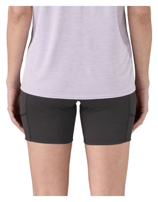 Pantalones cortos Patagonia Endless Run - 6 in. Mujer Negro