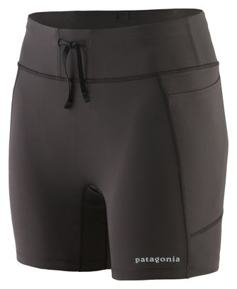 Pantalones cortos Patagonia Endless Run - 6 in. Mujer Negro
