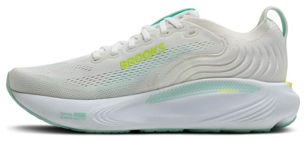 Brooks Adrenaline GTS 25 Wit/Groen Dames Hardloopschoenen