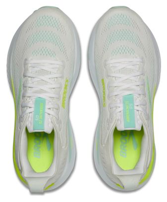 Brooks Adrenaline GTS 25 Wit/Groen Dames Hardloopschoenen