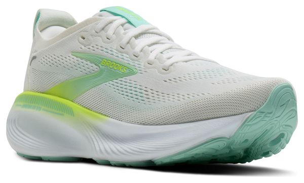 Brooks Adrenaline GTS 25 Wit/Groen Dames Hardloopschoenen