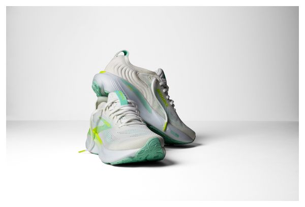 Brooks Adrenaline GTS 25 Wit/Groen Dames Hardloopschoenen