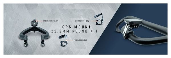 Farr GPS Mount Round Kit 22.2mm Nero