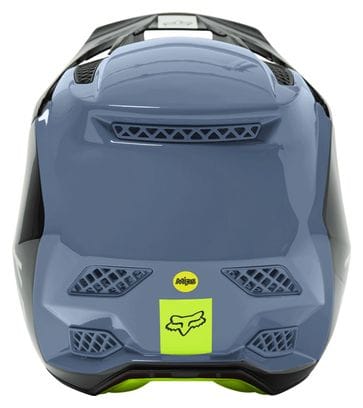 Fox Rampage Pro Carbon MIPS Helmet Black / Green / Light Blue