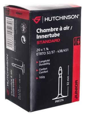 HUTCHINSON Chambre à Air Junior BMX STANDARD 20'' x 1.3/8ème valve Presta 32mm