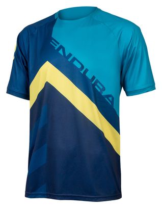 T-Shirt Imprimé Endura SingleTrack LTD Myrtille Bleu