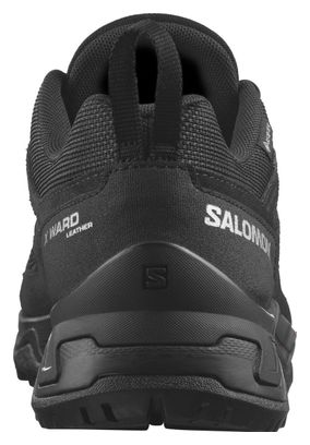 Salomon X Ward Leather GTX Hiking Shoes Black Men's