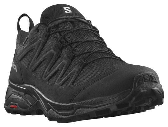 Salomon X Ward Leather GTX Hiking Shoes Black Men's | Alltricks.com