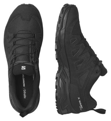 Salomon X Ward Leather GTX Hiking Shoes Black Men's