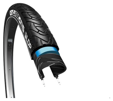 CST Pneu extérieur Otis 26 x 1.75 Noir avec lignes réfléchissantes