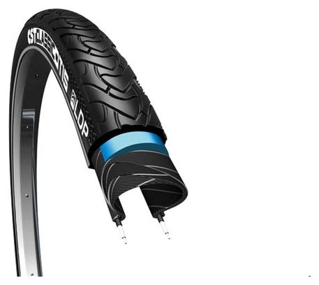 CST Pneu extérieur Otis 26 x 1.75 Noir avec lignes réfléchissantes