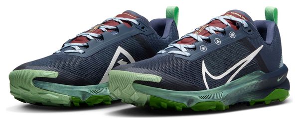 Nike React Terra Kiger 9 Blue Green Women's Trail Running Shoes