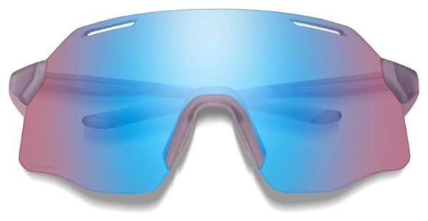 Smith-Brille, mattgrün, Meteorite Crystal ChromaPop Low Light, rosa-blau verspiegelt
