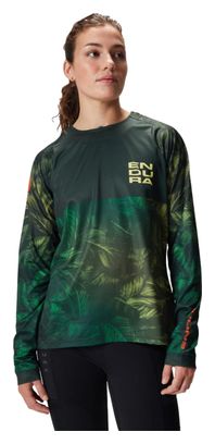 Maillot Manches Longues Femme Endura Tropical LTD Vert