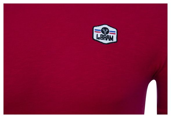 T-shirt a maniche corte con distintivo dell&#39;azienda vinicola LeBram / Rossa