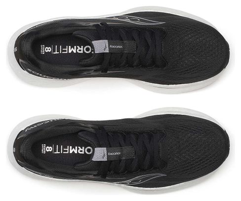 Chaussures Running Saucony Ride 18 Noir/Blanc Homme