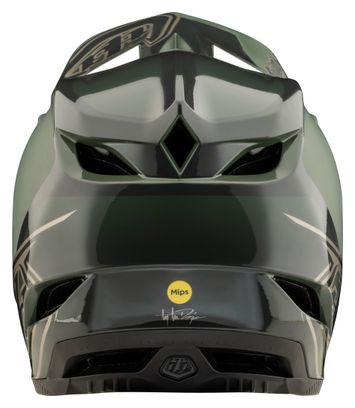 Troy Lee Designs D4 Polyacrylite Mips Khaki full-face helmet