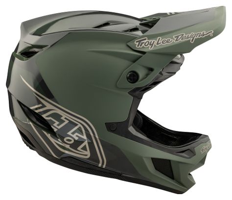 Troy Lee Designs D4 Polyacrylite Mips Khaki full-face helmet