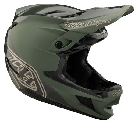 Troy Lee Designs D4 Polyacrylite Mips Khaki full-face helmet