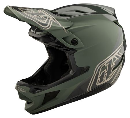 Troy Lee Designs D4 Polyacrylite Mips Khaki full-face helmet
