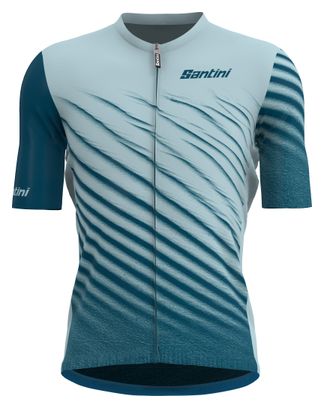 Santini Astro Korte Mouw Jersey Blauw