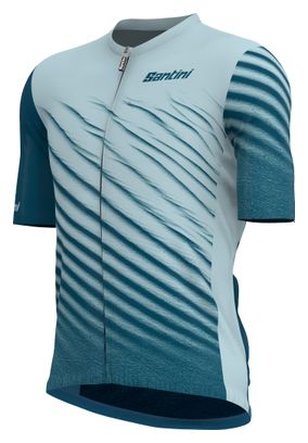 Santini Astro Korte Mouw Jersey Blauw