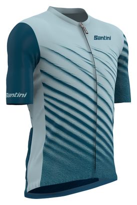 Santini Astro Korte Mouw Jersey Blauw