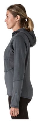 Patagonia R1 Hoody Fleece Kapuze Grau Damen