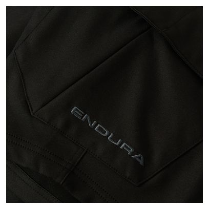 Pantalones cortos de ciclismo de montaña Endura Loop Cargo negros para hombre