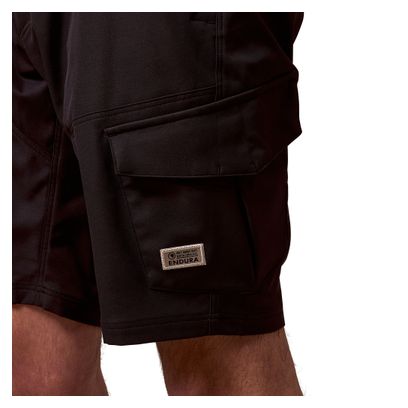 Pantalones cortos de ciclismo de montaña Endura Loop Cargo negros para hombre