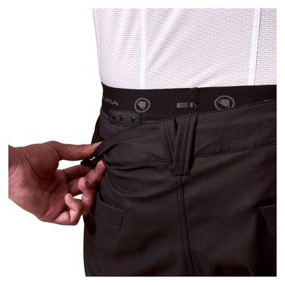 Pantalones cortos de ciclismo de montaña Endura Loop Cargo negros para hombre