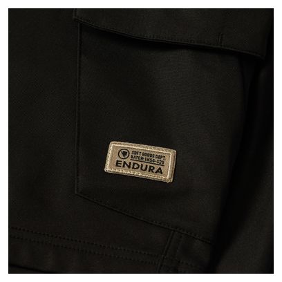 Pantalones cortos de ciclismo de montaña Endura Loop Cargo negros para hombre