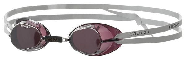 Speedo Swedish Mirror swimming goggles White Purple