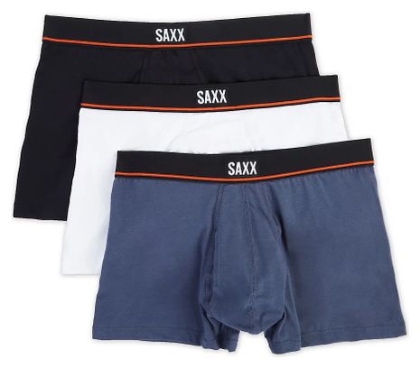 Saxx Non-Stop Stretch Cotton Black Blue White 3-Pack
