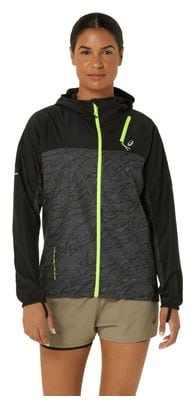 Veste coupe-vent Asics Fujitrail Packable Noir Femme