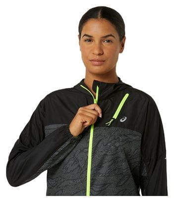 Veste coupe-vent Asics Fujitrail Packable Noir Femme