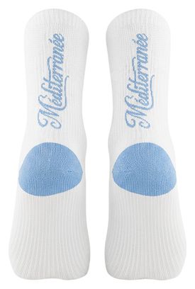 Chaussettes BV Sport Light Run ''Méditerranée'' Blanc/Bleu