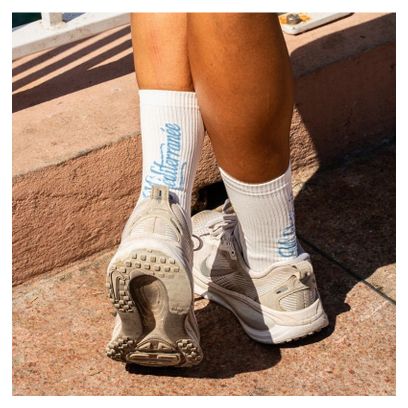 Chaussettes BV Sport Light Run ''Méditerranée'' Blanc/Bleu
