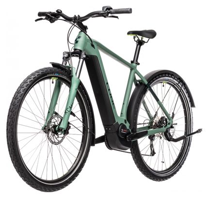 Cube Nature Hybrid One 625 Allroad Electric Touring Bike Shimano Alivio 9S 625 Wh 700 mm Green 2021