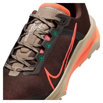 Nike Kiger 9 Trail Shoes Brown/Orange Men