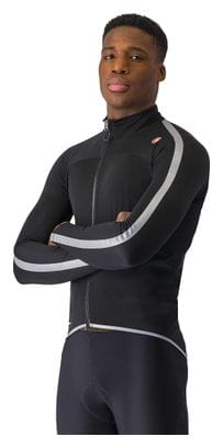 Castelli Ultra Rain Cape Waterproof Jas Zwart/Zilver