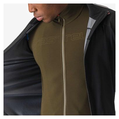 Castelli Ultra Rain Cape Waterproof Jacket Black/Silver