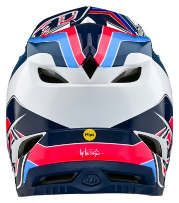 Troy Lee Designs D4 Polyacrylite Mips Blue full-face helmet