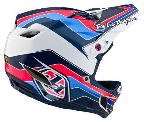 Troy Lee Designs D4 Polyacrylite Mips Blue full-face helmet