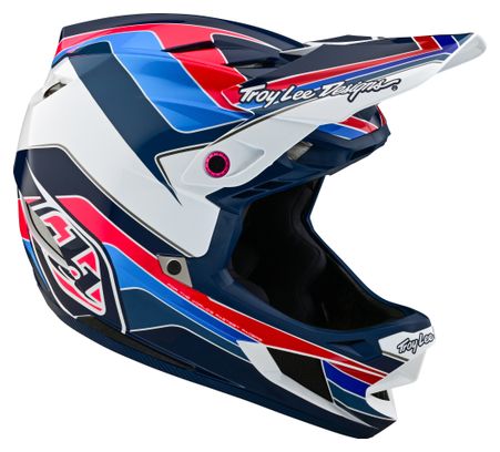 Troy Lee Designs D4 Polyacrylite Mips Blue full-face helmet