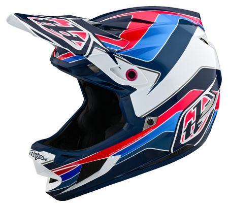 Troy Lee Designs D4 Polyacrylite Mips Blue full-face helmet