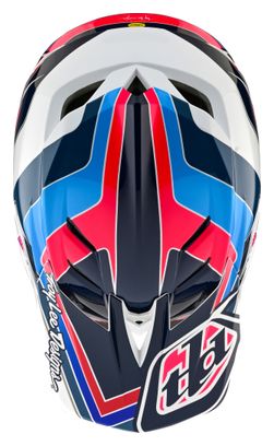 Troy Lee Designs D4 Polyacrylite Mips Blue full-face helmet